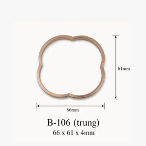 Kích thước phụ kiện B-106 66 × 61 × 4 mm