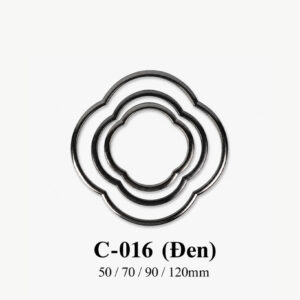Khung, phụ kiện trang trí nhựa C-016-den