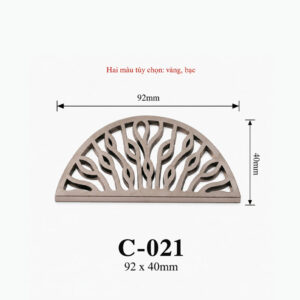 Phụ kiện trang trí nhựa hình quạt C-021