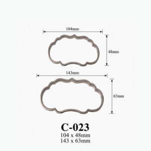 Khung, phụ kiện trang trí nhựa C-023