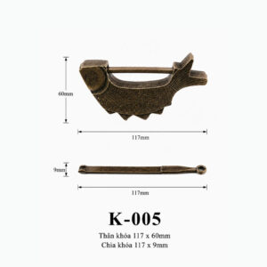 Kích thước Phụ kiện giỏ nhựa K-005