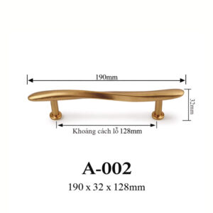 Kích thước Tay cầm và quai xách A-002