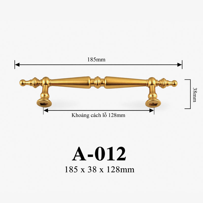 Kích thước Tay cầm và quai xách A-012