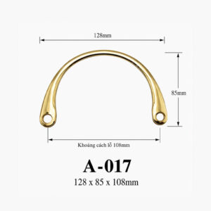 Kích thước Tay cầm và quai xách A-017 (phiên bản 1)