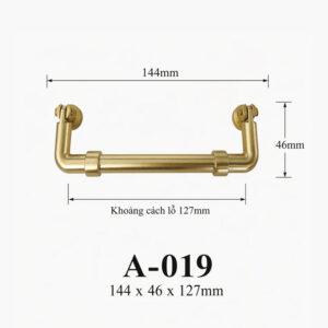 Kích thước Tay cầm và quai xách A-019