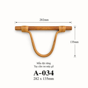 Kích thước Tay cầm và quai xách A-034