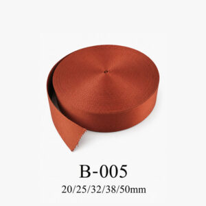 Dây đai dệt cuộn nâu đỏ B-005