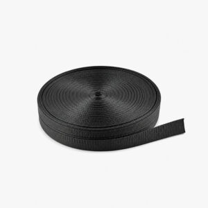 Dây đai dệt cuộn màu đen B-006