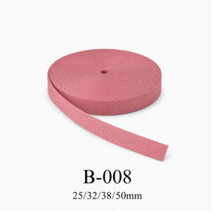 Dây đai dệt cuộn màu hồng B-008