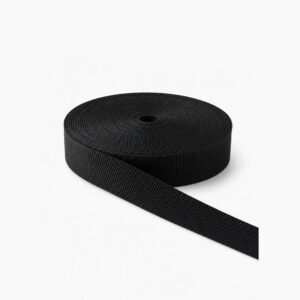 Dây đai dệt cuộn màu đen B-009