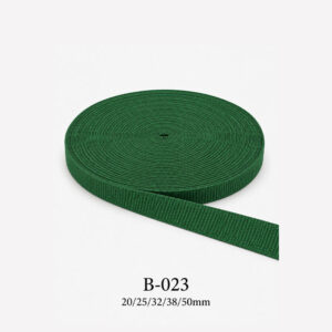 Dây đai dệt cuộn xanh lá đậm B-023