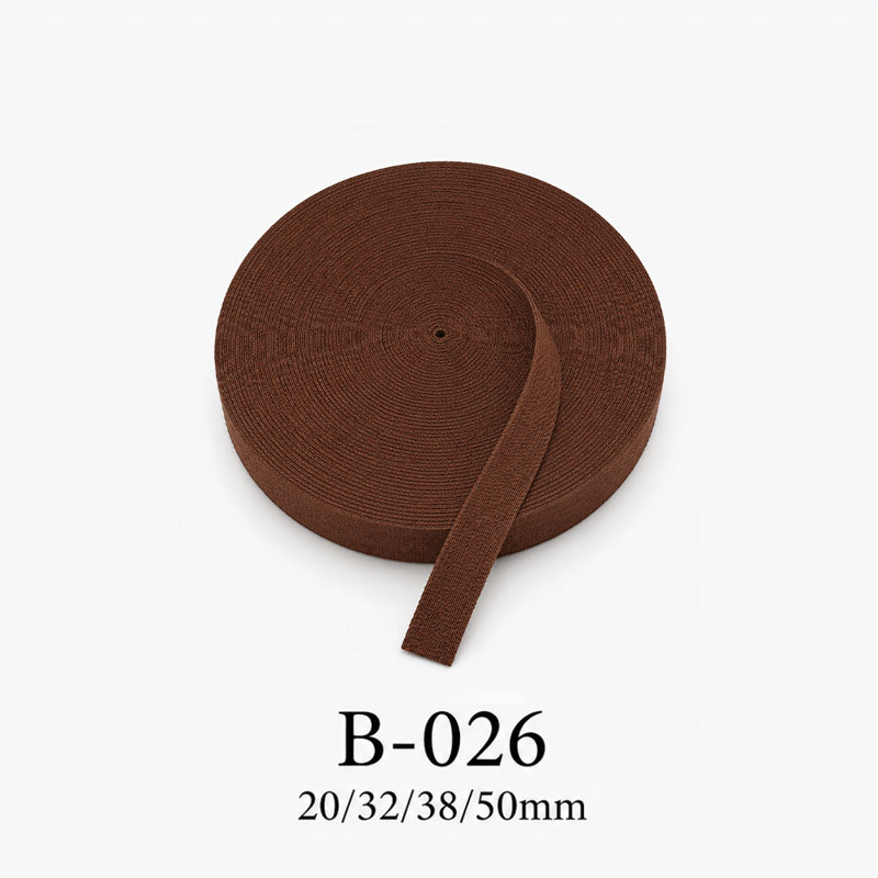 Dây đai dệt cuộn màu nâu B-026