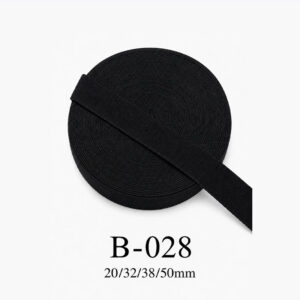 Dây đai dệt cuộn màu đen B-028