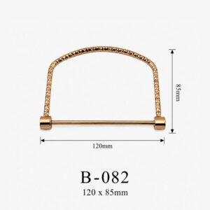 Tay cầm hộp quà kim loại B-082 kích thước 120 × 85 mm – ảnh thông số