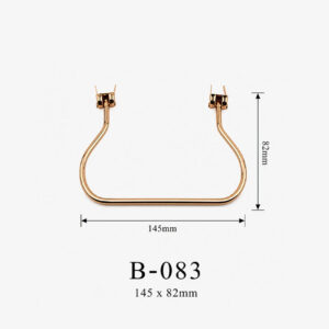 Tay cầm hộp quà kim loại B-083 kích thước 145 × 82 mm – ảnh thông số
