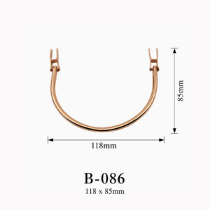 Tay cầm hộp quà kim loại B-086 kích thước 118 × 85 mm – ảnh thông số