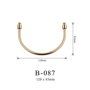 Tay cầm hộp quà kim loại B-087 kích thước 120 × 83 mm – ảnh thông số