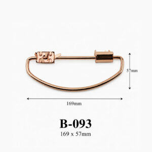 Kích thước tay cầm hộp quà kim loại B-093 169 × 57 mm