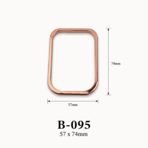 Kích thước tay cầm hộp quà kim loại B-095 57 × 74 mm