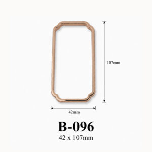 Kích thước tay cầm hộp quà kim loại B-096 42 × 107 mm