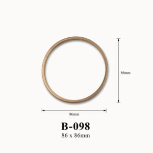 Kích thước tay cầm hộp quà kim loại B-098 đường kính 86 mm