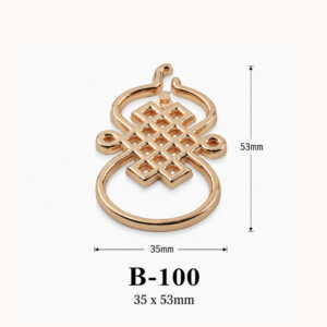 Kích thước tay cầm hộp quà kim loại B-100 35 × 53 mm