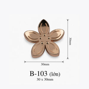 Kích thước phụ kiện hình hoa B-103 30 × 30 mm