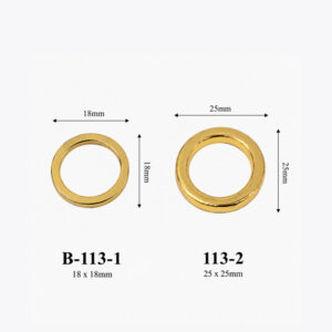 Kích thước phụ kiện B-113 18 × 18 mm và 25 × 25 mm