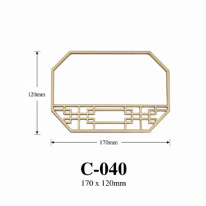 Kích thước Khung trang trí bát giác C-040