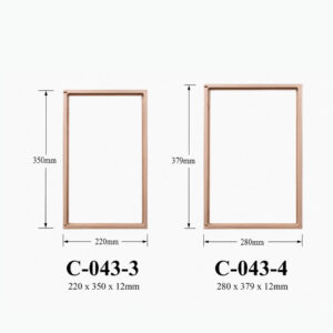 Kích thước Khung, phụ kiện trang trí nhựa C-043-3,4