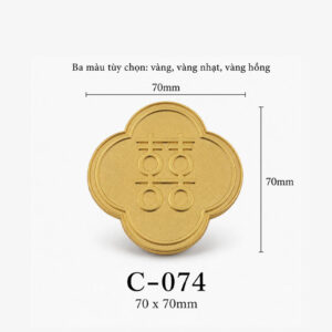 Kích thước Huy hiệu hợp kim C-074