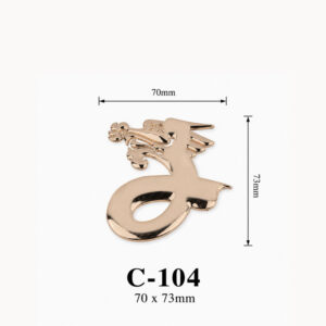 Kích thước Huy hiệu hợp kim C-104