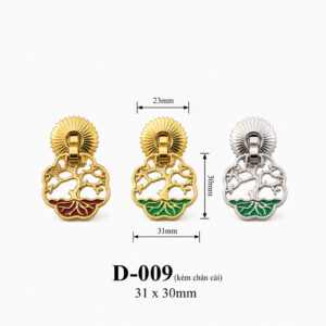 Kích thước Phụ kiện giỏ nhựa D-009 (phiên bản 2)