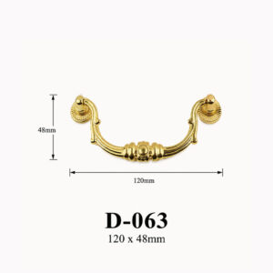 Kích thước Tay nắm thả cong D-063
