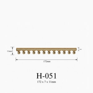 Kích thước Phụ kiện giỏ nhựa H-051