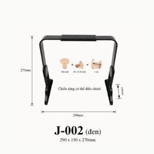 Kích thước Khung quai giỏ J-002 (phiên bản 1)