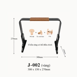 Kích thước Khung quai giỏ J-002 (phiên bản 2)