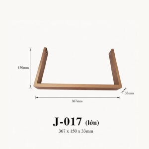Kích thước Quai giỏ chữ U J-017 (phiên bản 1)