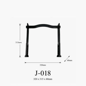 Kích thước Khung quai giỏ J-018 (phiên bản 2)