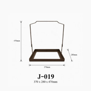Kích thước Khung giỏ đế chữ nhật J-019