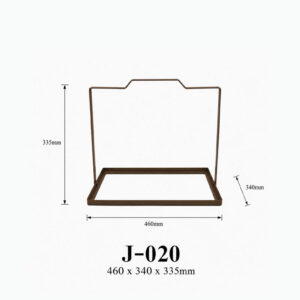 Kích thước Khung giỏ đế chữ nhật J-020