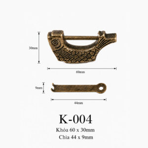 Kích thước Phụ kiện giỏ nhựa K-004
