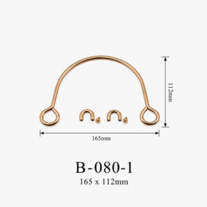 Tay cầm hộp quà kim loại B-080-1 kích thước 165 × 112 mm – ảnh thông số