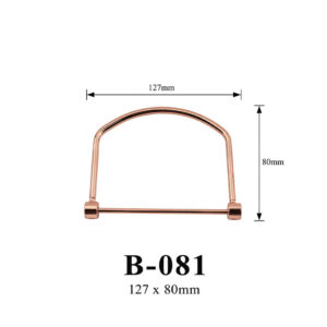 Tay cầm hộp quà kim loại B-081 kích thước 127 × 80 mm – ảnh thông số